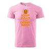 10367 23 panske tricko s potiskem keep calm beer