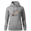12113 15 damska mikina s potiskem santa s darky