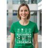 Dobrý triko dámské tričko kuchařka legenda