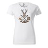 1268 2 damske tricko s potiskem jelen a sipy
