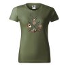 1268 10 damske tricko s potiskem jelen a sipy