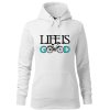 12767 damska mikina s potiskem life is good