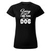 13211 2 damske funkcni tricko s potiskem sorry plans with dog