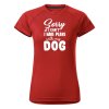13211 3 damske funkcni tricko s potiskem sorry plans with dog