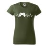 13469 11 damske tricko s potiskem tep gaming
