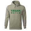 Pánská mikina s potiskem Vegan symboly