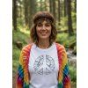 Dámské tričko s po tiskem Hippies příroda
