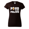 Dámské tričko s potiskem Pivo je moje palivo