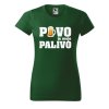Dámské tričko s potiskem Pivo je moje palivo