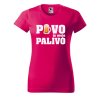 Dámské tričko s potiskem Pivo je moje palivo