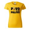 Dámské tričko s potiskem Pivo je moje palivo