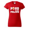 Dámské tričko s potiskem Pivo je moje palivo