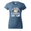 Dámské tričko s potiskem Coffee and cat