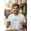Dobrý triko pánské tričko  tep srdce vegan