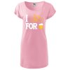 Dámské tričko/šaty For beer (Velikost - všechny NOVÉ 2XL, dámské šaty love Černá)