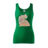 Dámské tílko s potiskem Hlava kohouta (Velikost 2XL, Ženy vodácká tílka Apple green)