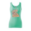 Dámské tílko s potiskem Hlava kohouta (Velikost 2XL, Ženy vodácká tílka Apple green)