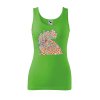 Dámské tílko s potiskem Hlava kohouta (Velikost 2XL, Ženy vodácká tílka Apple green)