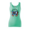 Dámské tílko s potiskem Walkman (Velikost 2XL, Ženy vodácká tílka Apple green)