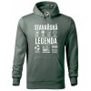 Pánská mikina s potiskem Stavařská legenda (Barva mikiny malfini pánské Bílá, Velikost pánské mikiny 2XL)