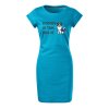Bavlněné letní šaty Domov pes (Velikost XL, Šaty freedom Tyrkysová)