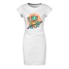 Bavlněné letní šaty s potiskem Žabka (Velikost XL, Šaty freedom Tyrkysová)