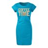 Bavlněné letní šaty Coffee time (Velikost XL, Šaty freedom Tyrkysová)