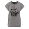 Dámské oversize tričko Birthday gang (Barva trička Acid wash Tmavě šedá, Velikost trička XS)