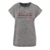 Dámské oversize tričko Dysfunkce (Barva trička Acid wash Tmavě šedá, Velikost trička XS)