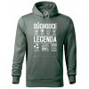 Pánská mikina s potiskem Důchodce legenda (Barva mikiny malfini pánské Ocelově šedá, Velikost pánské mikiny XL)