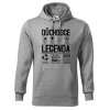 Pánská mikina s potiskem Důchodce legenda (Barva mikiny malfini pánské Ocelově šedá, Velikost pánské mikiny XL)