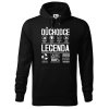 Pánská mikina s potiskem Důchodce legenda (Barva mikiny malfini pánské Ocelově šedá, Velikost pánské mikiny XL)