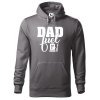 Pánská mikina s potiskem Dad fuel (Barva mikiny malfini pánské Ocelově šedá, Velikost pánské mikiny XL)