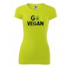 Dámské tričko Go vegan