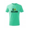 Dětské tričko s potiskem Go vegan