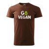 Pánské tričko s potiskem Go vegan