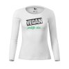 3792 damske triko s potiskem vegan protoze chci