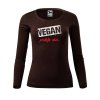 3792 3 damske triko s potiskem vegan protoze chci