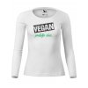 Dámské triko s potiskem Vegan, protože chci