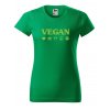 Dámské tričko s potiskem Vegan symboly