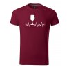 Pánské tričko Tep srdce víno
