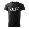 Pánské tričko s potiskem Evoluce fitness