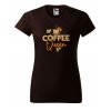 Dámské tričko s potiskem Coffee queen