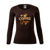 Dámské bavlněné triko Coffee queen
