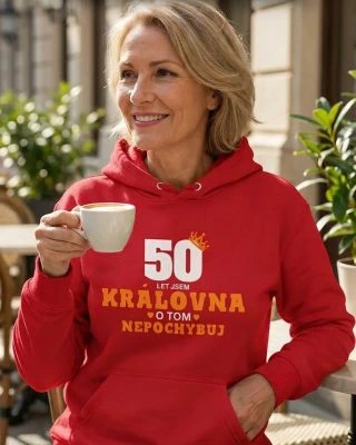 🎉 OSLAVUJEME 50 LET KRÁLOVNY 🎉 Milé dámy, je čas oslavit půlstoletí stylově! Naše dámská mikina "50 let královna" je...