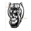 Lebka tiger zviera smrtka dočasné tetovanie