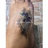 Modré kvety – Ornamenty – Dočasné tetovanie 3