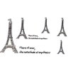 Nápis – Eiffel Tower – Dočasné tetovanie 1