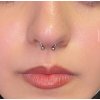 Magnetický piercing septum do nosa strieborný Dočasné tetovanie