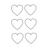Srdce 6ks v cene Dočasné tetovanie 2